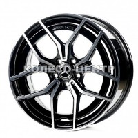 Replica Mercedes (MR021-026) 8x19 5x112 ET43 DIA66,6 (black machined face)
