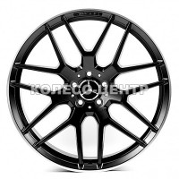 Replica Mercedes (MR1669) 10x21 5x112 ET52 DIA66,6 (satin black lip polished)