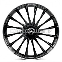 Replica Mercedes (MR225) 9,5x21 5x112 ET33 DIA66,6 (satin black lip polished)