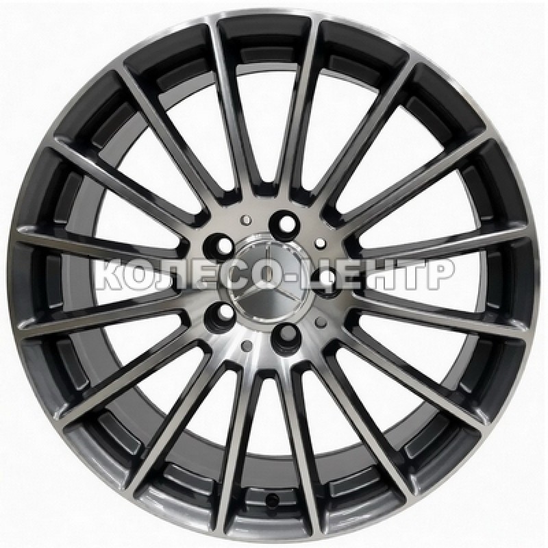 Replica Mercedes (MR248) 8x18 5x112 ET43 DIA66,6 (gun metal machined face) Колесо-Центр Запоріжжя