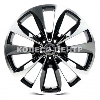 Replica Mercedes (MR282) 9x20 5x112 ET57 DIA66,6 (gloss black machined face)