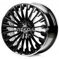 Replica Mercedes (MR3062) 9x18 5x112 ET45 DIA66,6 (gloss black machined lip)