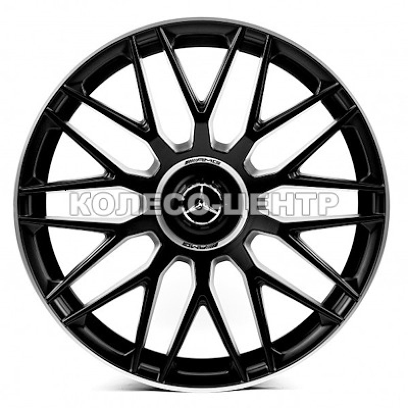 Replica Mercedes (MR413) 9x21 5x112 ET34 DIA66,6 (matt black lip polished) Колесо-Центр Запоріжжя