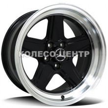 Replica Mercedes (MR5006) 9x17 5x112 ET11 DIA66,6 (black machined lip)
