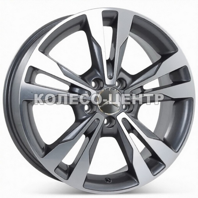 Replica Mercedes (MR505) 7,5x18 5x112 ET52 DIA66,6 (gun metal machined face) Колесо-Центр Запоріжжя