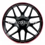 Replica Mercedes (MR8010) 10x22 5x130 ET36 DIA84,1 (matt black red lip) Колесо-Центр Запоріжжя