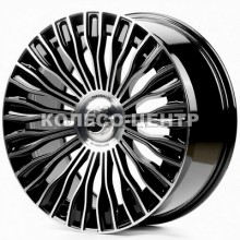 Replica Mercedes (MR8125) 8,5x20 5x112 ET35 DIA66,6 (black machined face)