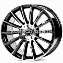 Replica Mercedes (MR822) 9,5x19 5x112 ET45 DIA66,6 (black machined face)