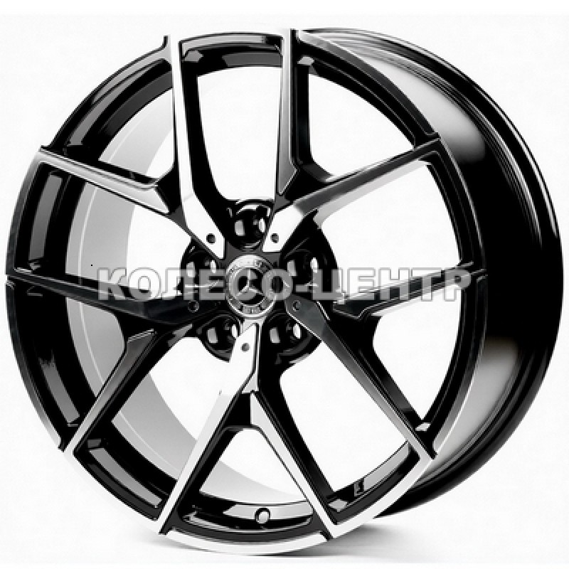 Replica Mercedes (MR838) 9,5x20 5x112 ET38 DIA66,6 (black machined face) Колесо-Центр Запоріжжя