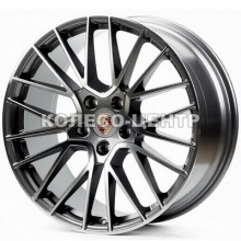 Replica Porsche (PO869) 11x21 5x130 ET58 DIA71,6 (gun metal machined face) Колесо-Центр Запоріжжя