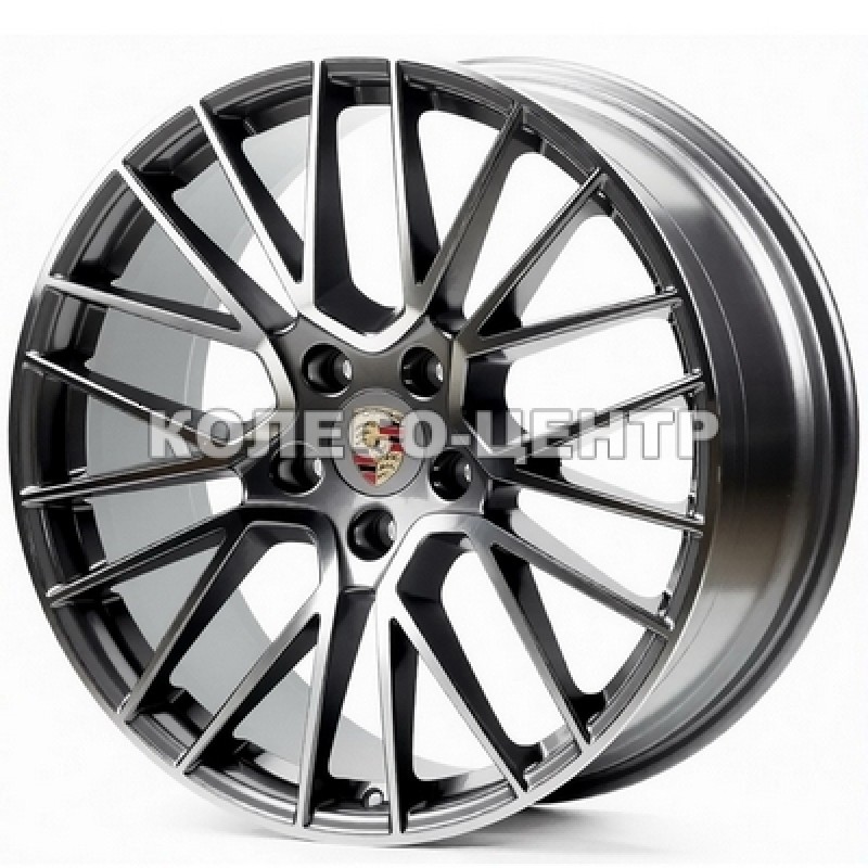 Replica Porsche (PO869) 11x21 5x130 ET58 DIA71,6 (gun metal machined face) Колесо-Центр Запоріжжя