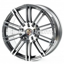 Replica Porsche (PR20140) 8,5x20 5x130 ET50 DIA71,6 (gloss grey machined face)