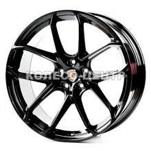 Replica Porsche (PR20395) 10x20 5x112 ET19 DIA66,6 (gloss black machined face)
