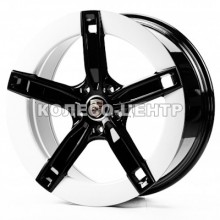 Replica Porsche (PR350) 11,5x21 5x130 ET66 DIA71,6 (black white flange)