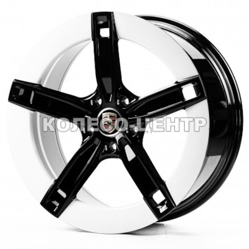 Replica Porsche (PR350) 9,5x21 5x130 ET60 DIA71,6 (black white flange) Колесо-Центр Запоріжжя