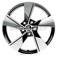 Replica Skoda (5626) 7,5x18 5x112 ET48 DIA57,1 (gloss black machined face)