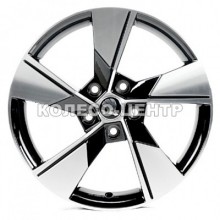 Replica Skoda (5626) 7,5x18 5x112 ET48 DIA57,1 (gloss black machined face)