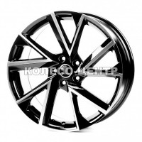 Replica Skoda (SK0262) 7,5x18 5x100 ET45 DIA57,1 (black machined face)