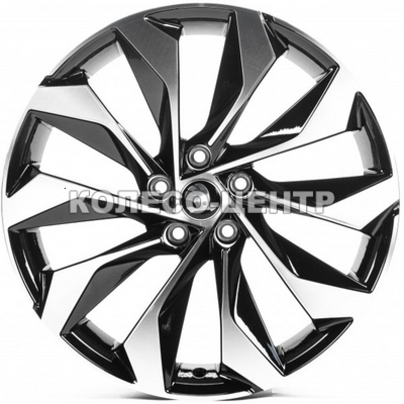 Replica Skoda (SK19931) 8x19 5x112 ET38 DIA57,1 (gloss black machined face) Колесо-Центр Запоріжжя