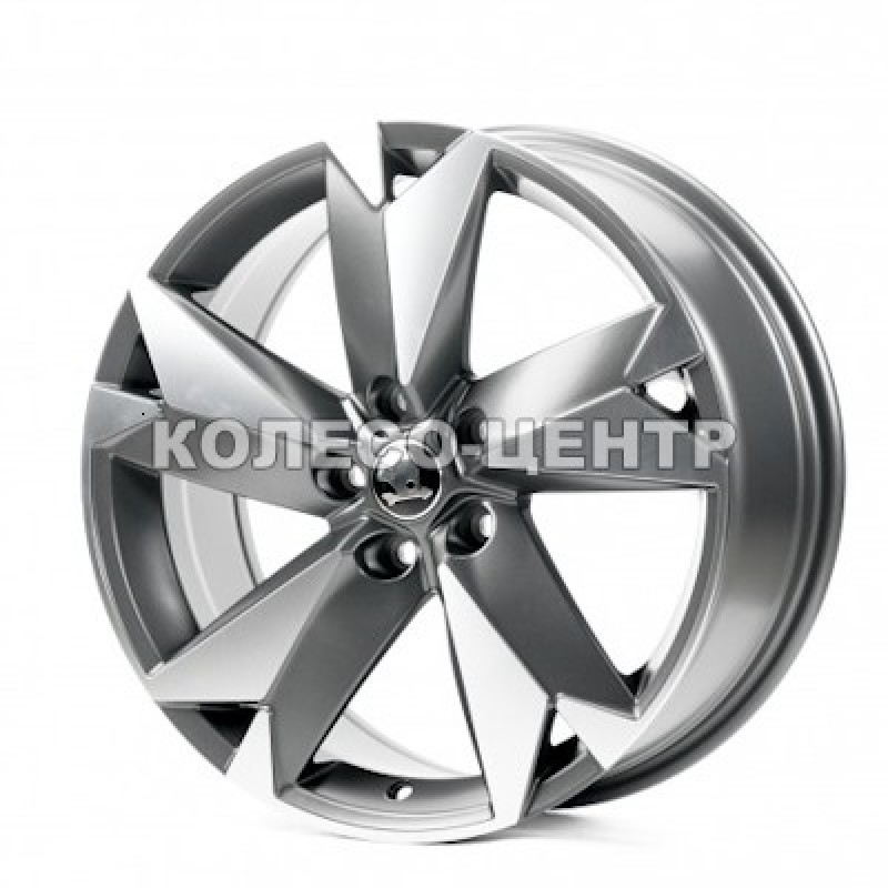Replica Skoda (SK5625) 7,5x18 5x112 ET43 DIA57,1 (grey machined face) Колесо-Центр Запоріжжя