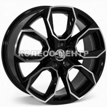 Replica Skoda (SK690) 8,5x19 5x112 ET45 DIA57,1 (black machined face)