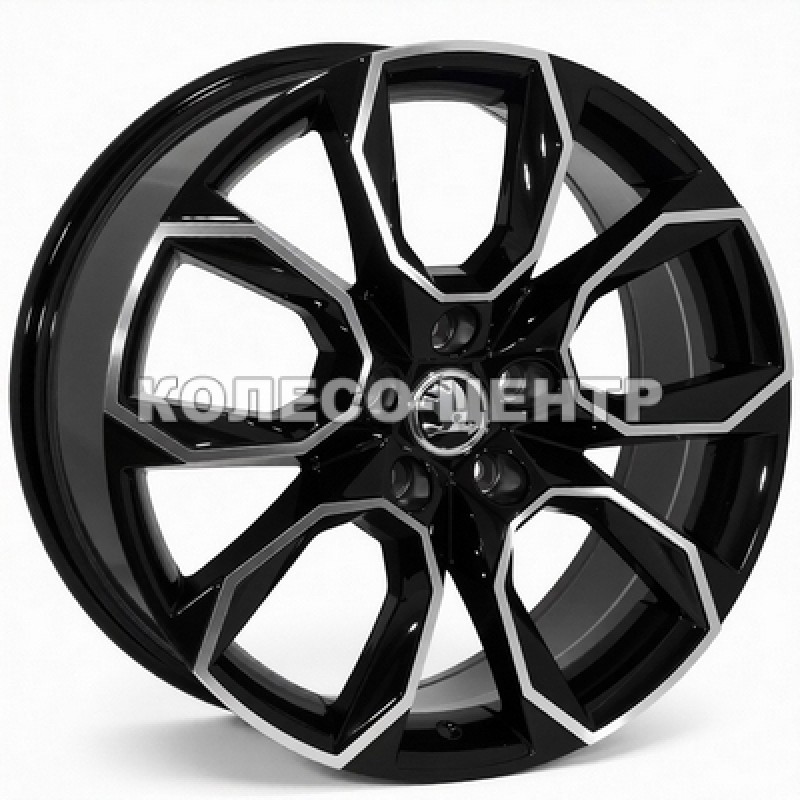 Replica Skoda (SK690) 8,5x19 5x112 ET45 DIA57,1 (black machined face) Колесо-Центр Запоріжжя