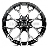 Replica Smart (449) 7,5x17 4x100 ET25 DIA60,1 (gloss black machined face)