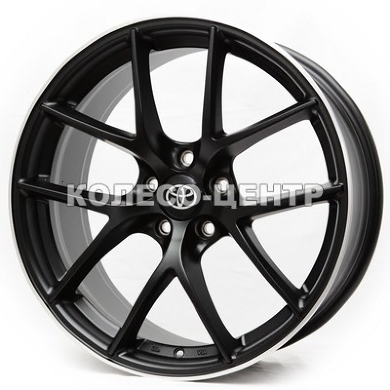 Replica Toyota (R889) 9,5x19 5x114,3 ET38 DIA73,1 (satin black machined lip) Колесо-Центр Запоріжжя