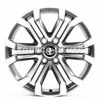 Replica Toyota (TY3270) 8,5x20 6x139,7 ET25 DIA106,1 (gun metal machined face)