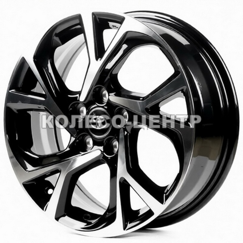 Replica Toyota (TY405) 7x17 5x114,3 ET45 DIA60,1 (black machined face) Колесо-Центр Запоріжжя