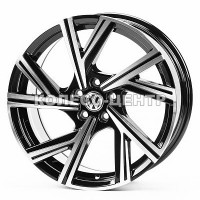 Replica Volkswagen (VV5548) 7,5x17 5x100 ET35 DIA57,1 (gloss black machined face)