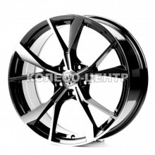 Replica Volkswagen (VV5595) 8x19 5x112 ET45 DIA57,1 (black machined face)