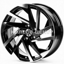 Replica Volkswagen (VW170) 8x18 5x112 ET45 DIA57,1 (black machined face)