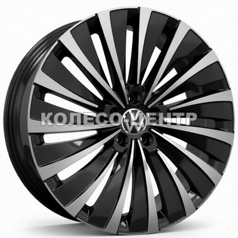 Replica Volkswagen (VW238) 7x20 5x112 ET34 DIA57,1 (black machined face) Колесо-Центр Запоріжжя