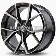 Replica Volkswagen (VW3112) 9x21 5x112 ET31 DIA57,1 (black machined)