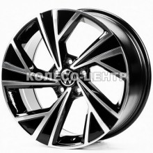 Replica Volkswagen (VW3484) 8x18 5x112 ET44 DIA57,1 (black machined)
