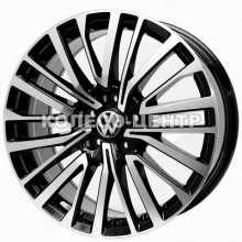 Replica Volkswagen (VW6129) 8,5x20 5x112 ET41 DIA57,1 (black machined face)