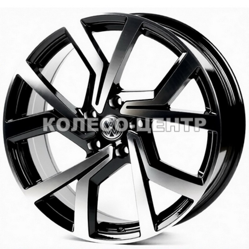 Replica Volkswagen (VW673) 8x18 5x112 ET45 DIA57,1 (black machined face) Колесо-Центр Запоріжжя