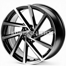 Replica Volkswagen (VW681) 8x19 5x112 ET45 DIA57,1 (black machined face)