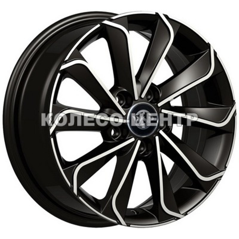 WSP Italy Volkswagen (WD003) Corinto 6,5x16 5x112 ET46 DIA57,1 (gloss black polished) Колесо-Центр Запоріжжя