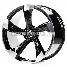 WS Forged WS-A003C 10x22 5x112 ET26 DIA66,6 (gloss black machined face)
